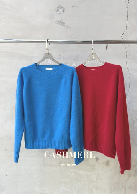 100% cashmere 純色毛衣