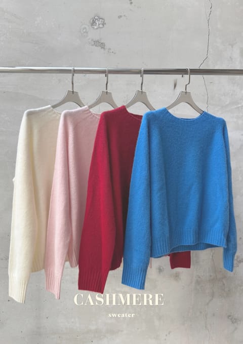 100% cashmere 純色毛衣