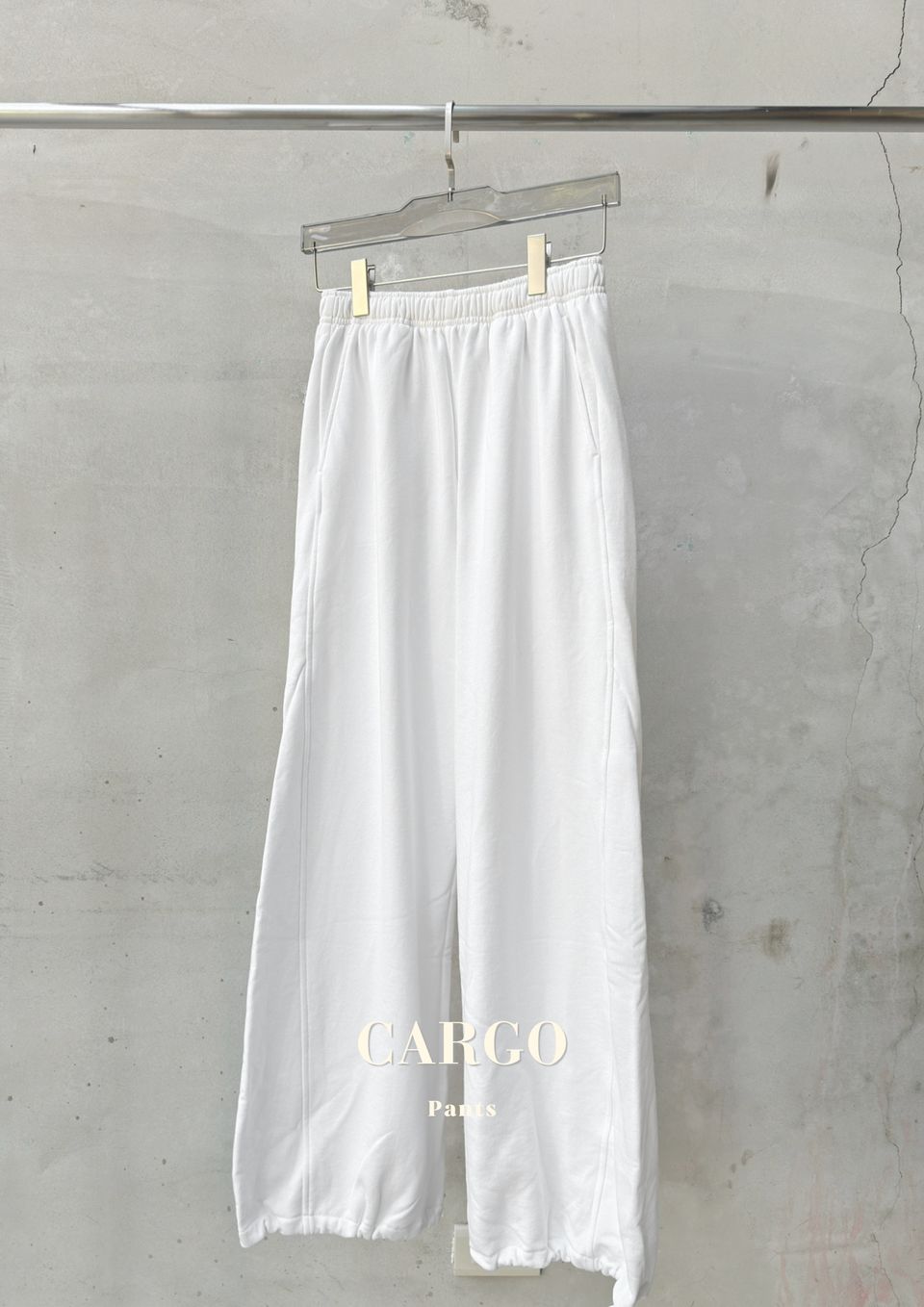 棉質混紡鬆緊Jogger Pants